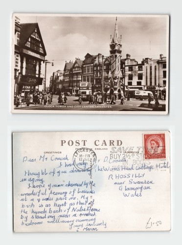 Postcard clock tower - -,