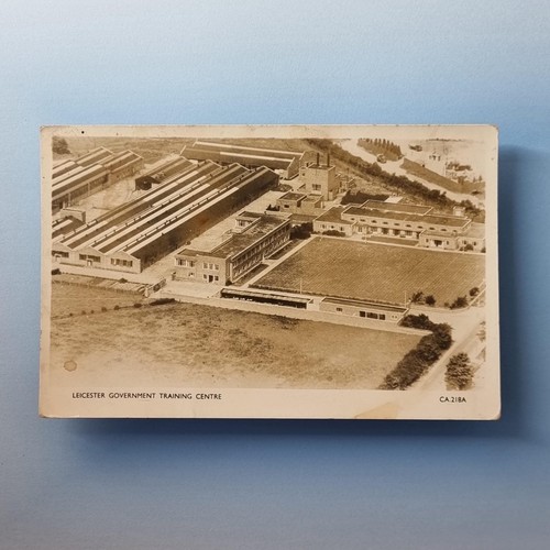 Leicester city view postcard - leicester,