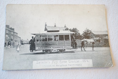 Leicester first horse tramcar - horse,