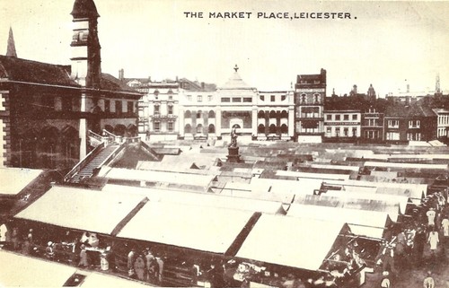 Leicester the market place - the,