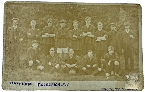 Real photo postcard hathern - photo,