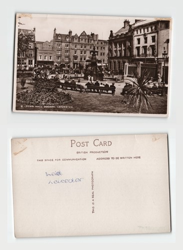 Postcard town hall square - postcard,