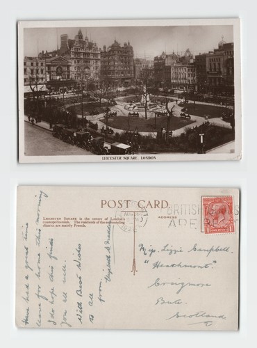 Postcard leicester square - leicester,