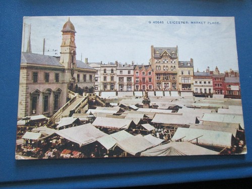 Postcard leicester market - leicester,,