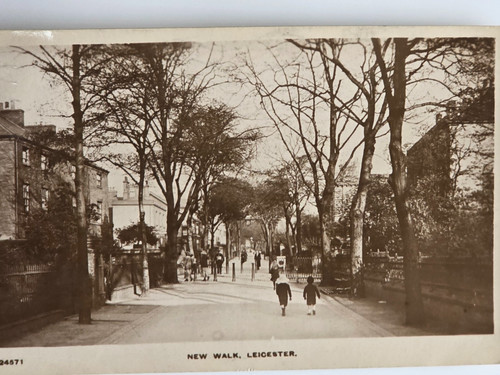 Postcard leicester new - new, walk