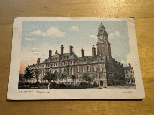 Postcard leicester town - postcard,