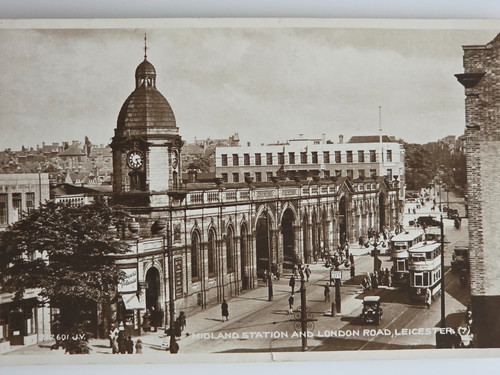 Postcard leicester midland - leicester,