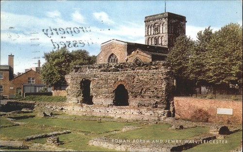 Vintage postcard roman - forum, &