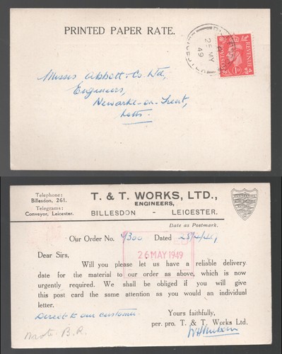 1943 kgvi billesdon leicester - 1943,