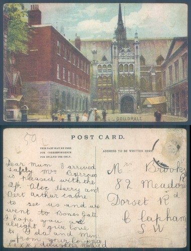 Postcard leicester guildhall - postcard,