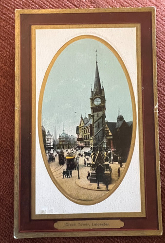 Antique postcard leicester - antique,